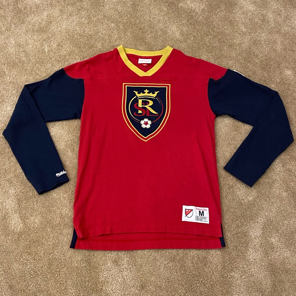 Mitchell & ness real salt lake soccer crewneck medium